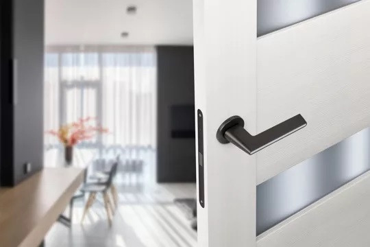 Ручка дверная ADDEN BAU RIVER S-486 GRAPHITE графит