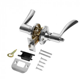 Ручка защелка PUNTO DK610/BL CP-BK фиксатор хром