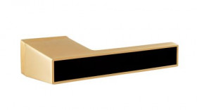 Ручка дверная PUERTO INAL 559-01 SSG/B Букатини золото матовое сатинированное/черный
