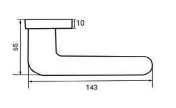 Ручка дверная RENZ INDH 319-06 SN Мерано никель матовый