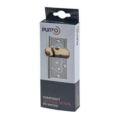 Петля накладная без врезки PUNTO 200-2B 100x2,5 SSG сатинированное золото