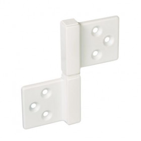 Петля карточная MORELLY CH-S 85X82 W с квадратной осью разобранная белый