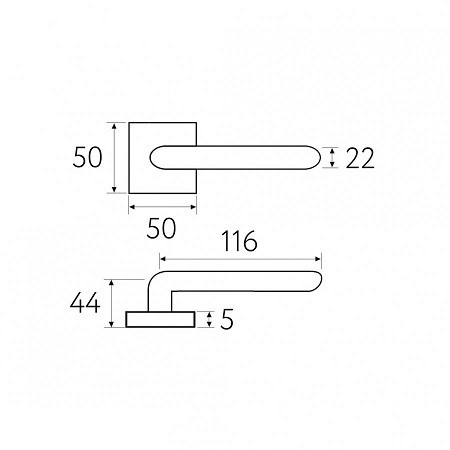 Ручка дверная Fratelli Cattini BOOM 8FS-BY матовая бронза