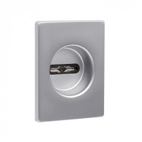 Накладка декоративная на сувальдный замок FUARO ESC.S-auto.RL/U/K.477 SSC-16 сатинированный хром