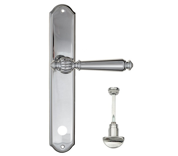 Дверная ручка на планке Fratelli Cattini MARANI WC-2 PL02-CR полированный хром
