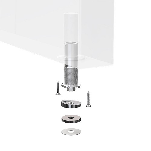 Ограничитель дверной скрытый ARMADILLO MAX INOX