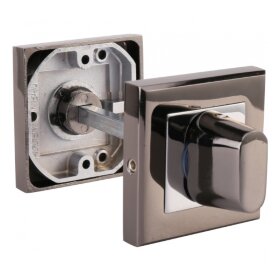 Завертка сантехническая ADDEN BAU Quadro WC Q003 BLACK NICKEL Черный никель/хром