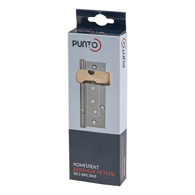 Петля накладная без врезки PUNTO 200-2B 125x2,5 SSG сатинированное золото