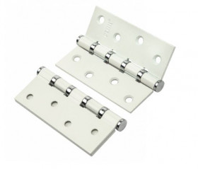 Петля универсальная RENZ IN100-4BB FH W/CP 100*75*2,5 белый/хром блестящий 2 шт