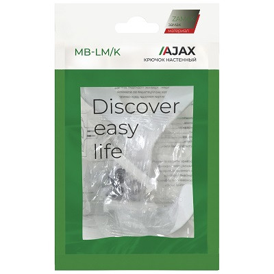 Крючок настенный AJAX MB-LM/K-005 WH белый