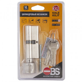 Цилиндровый механизм с вертушкой KALE KILIT 164 OBS SCE/110 (50x10x50) mm никель 5 кл.