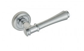 Ручка дверная Venezia CALLISTO D1 Матовый хром / Полированный хром