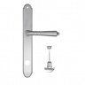 Дверная ручка на планке Fratelli Cattini TOSCANA WC-2 PL01-CS матовый хром