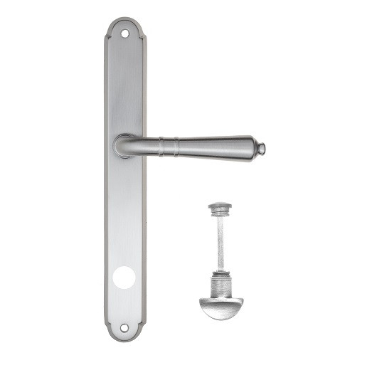 Дверная ручка на планке Fratelli Cattini TOSCANA WC-2 PL01-CS матовый хром