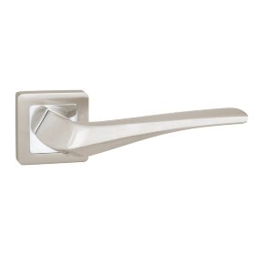 Ручка дверная PUNTO METEOR QR SN/CP-3 матовый никель/хром
