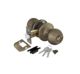 Ручка защелка FUARO 672/BL AB-E Бронза ключ/фиксатор