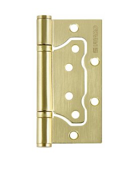 Петля накладная без врезки FUARO 500-2BB/BL 100x2,5 SB матовое золото