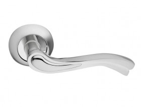 Ручка дверная PALIDORE A-62 SC/PC Матовый хром/хром