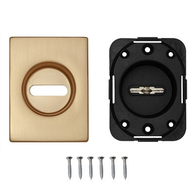 Накладка декоративная на сувальдный замок FUARO ESC.S-auto.RL/U/K.477 SSG-39 сатинированное золото