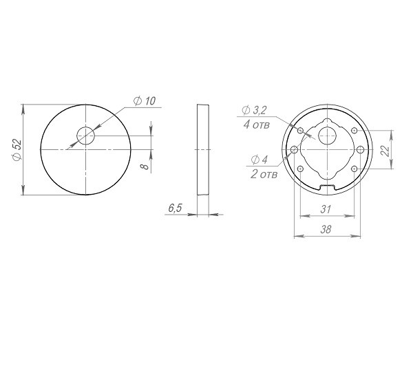 Накладка декоративная под шток FUARO ESC.O.RLR/R.486 GR-23 графит 1шт