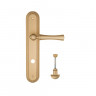 Дверная ручка на планке Fratelli Cattini FOGGIA WC-2 PL288-BS матовая латунь