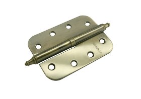 Петля съемная MORELLI стальная скругленная с короной MS-C 100X70X2.5 AB L левая античная бронза