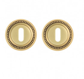 Накладка под ключ буратино Venezia KEY-1 D3 французское золото + коричневый (2шт.)