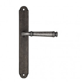 Дверная ручка на планке Fratelli Cattini FARFALLA PL01-IA античное серебро