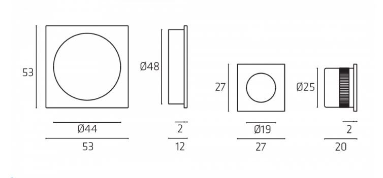 Ручка для раздвижной/распашной двери Venezia U144 матовый хром
