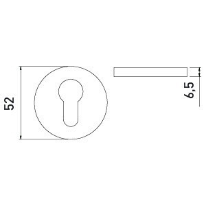 Накладка на цилиндр BUSSARE B0-50 W.GOLD Валлийское золото