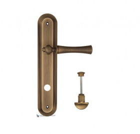 Дверная ручка на планке Fratelli Cattini FOGGIA WC-2 PL288-BY матовая бронза