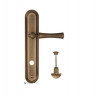 Дверная ручка на планке Fratelli Cattini FOGGIA WC-2 PL288-BY матовая бронза
