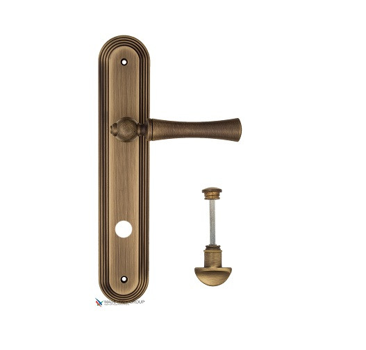 Дверная ручка на планке Fratelli Cattini FOGGIA WC-2 PL288-BY матовая бронза