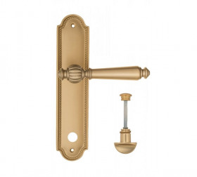 Дверная ручка на планке Fratelli Cattini MARANI WC-2 PL248-BS матовая латунь