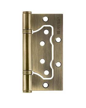 Петля накладная без врезки FUARO 500-2BB 100x2,5 AB бронза