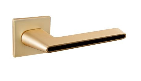 Ручка дверная PUERTO INAL 556-03 slim SSG/B Романо золото матовое сатинированное/черный
