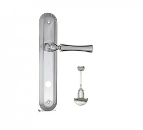 Дверная ручка на планке Fratelli Cattini FOGGIA WC-2 PL288-CR полированный хром