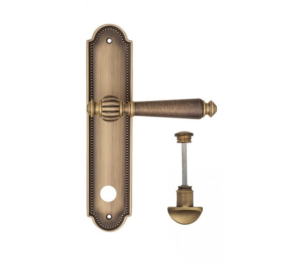 Дверная ручка на планке Fratelli Cattini MARANI WC-2 PL248-BY матовая бронза
