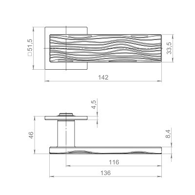 Ручка дверная ARMADILLO K.YM.MERENGA AC-9 медь