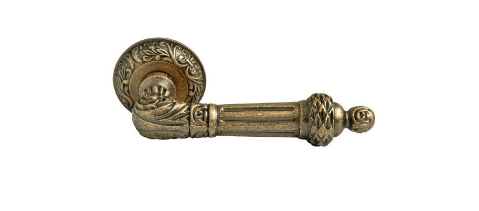 Ручка дверная RUCETTI RAP-CLASSIC 3 OMB старая Матовая бронза