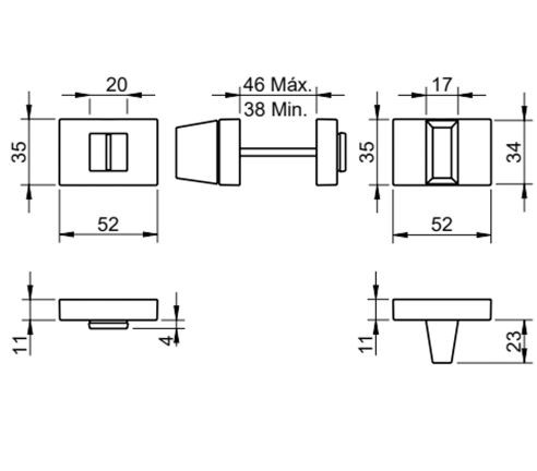 Завертка сантехническая TUPAi 3045 RE-152 белый