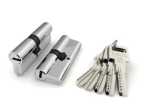 Цилиндровый механизм FUARO R600/70 mm-BL (30+10+30) CP хром 5 кл БЛИСТЕР