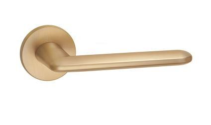 Ручка дверная PUERTO INAL 546-06 slim SSG Ристретто золото матовое сатинированное