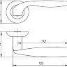 Ручка для входной двери FUARO BOSTON AR SN/CP-3 Матовый никель/хром