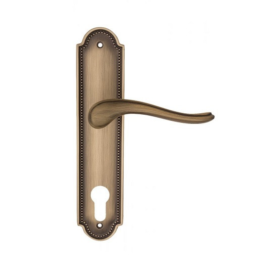 Дверная ручка на планке Fratelli Cattini LAVERA CYL PL248-BY матовая бронза