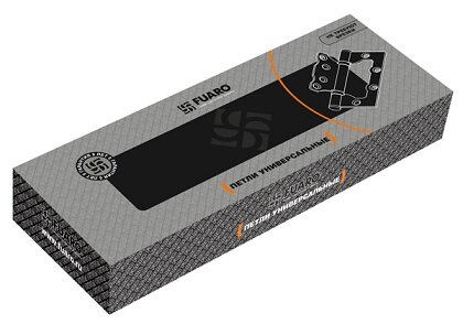 Петля накладная без врезки FUARO 500-2BB 100x2,5 CP хром