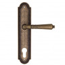 Дверная ручка на планке Fratelli Cattini TOSCANA CYL PL248-BA античная бронза