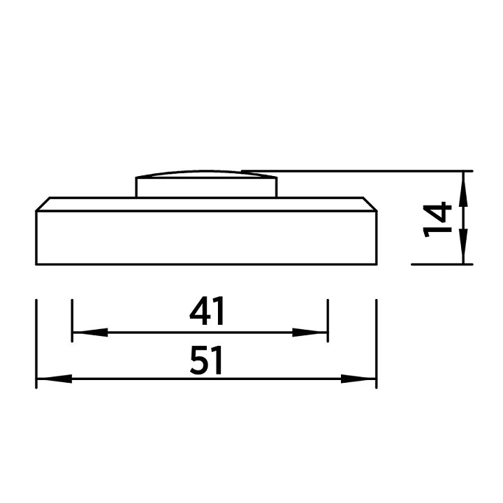 Завертка сантехническая BUSSARE WC-30 S.CHROME матовый хром