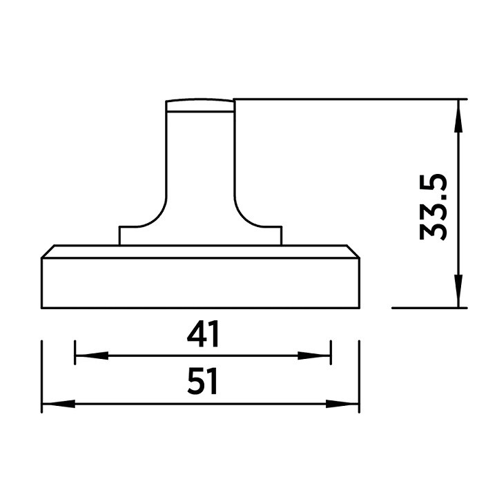 Завертка сантехническая BUSSARE WC-30 S.CHROME матовый хром