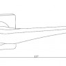 Ручка дверная RENZ INDH 425-02 B/CP Фиоре черный/хром блестящий